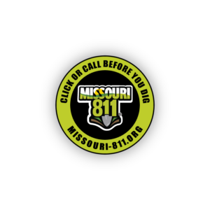 2" Missouri 811 Round Sticker