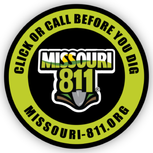 12" Round Missouri 811 Vehicle Sticker